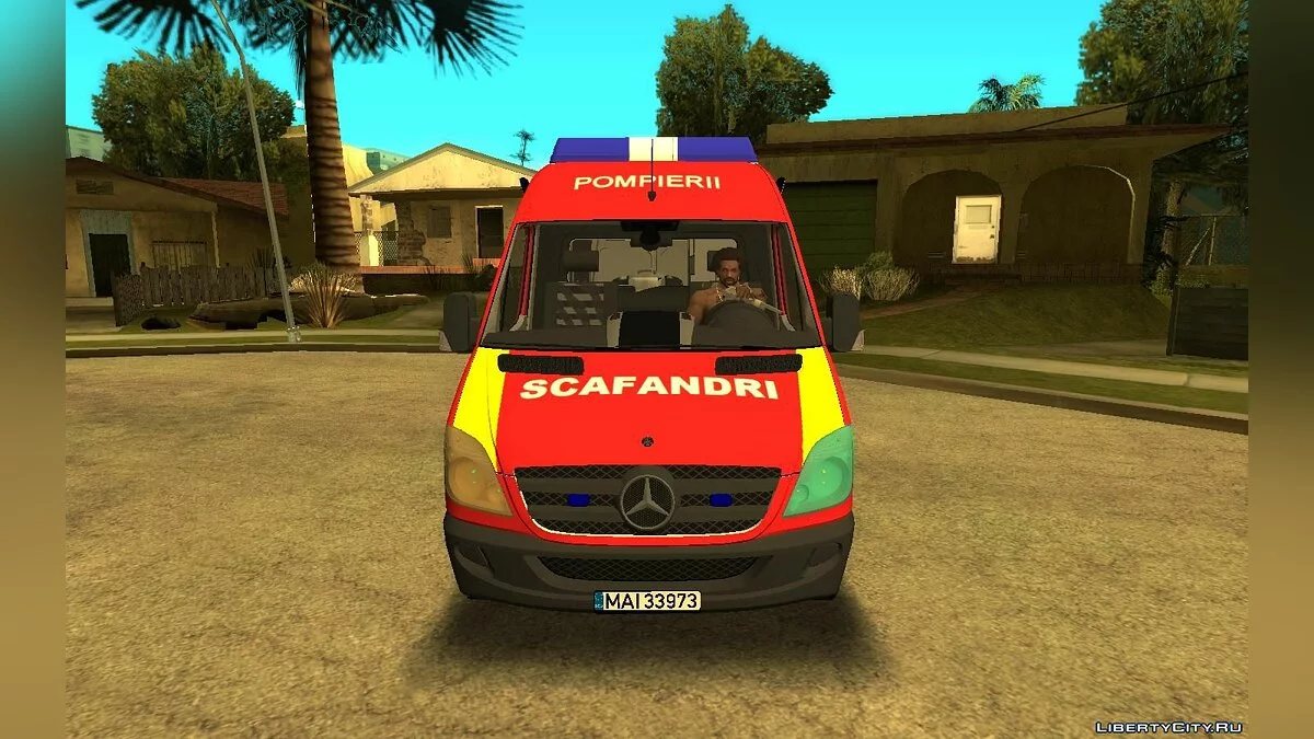 Mercedes Sprinter Emergency Divers / GTA San Andreas