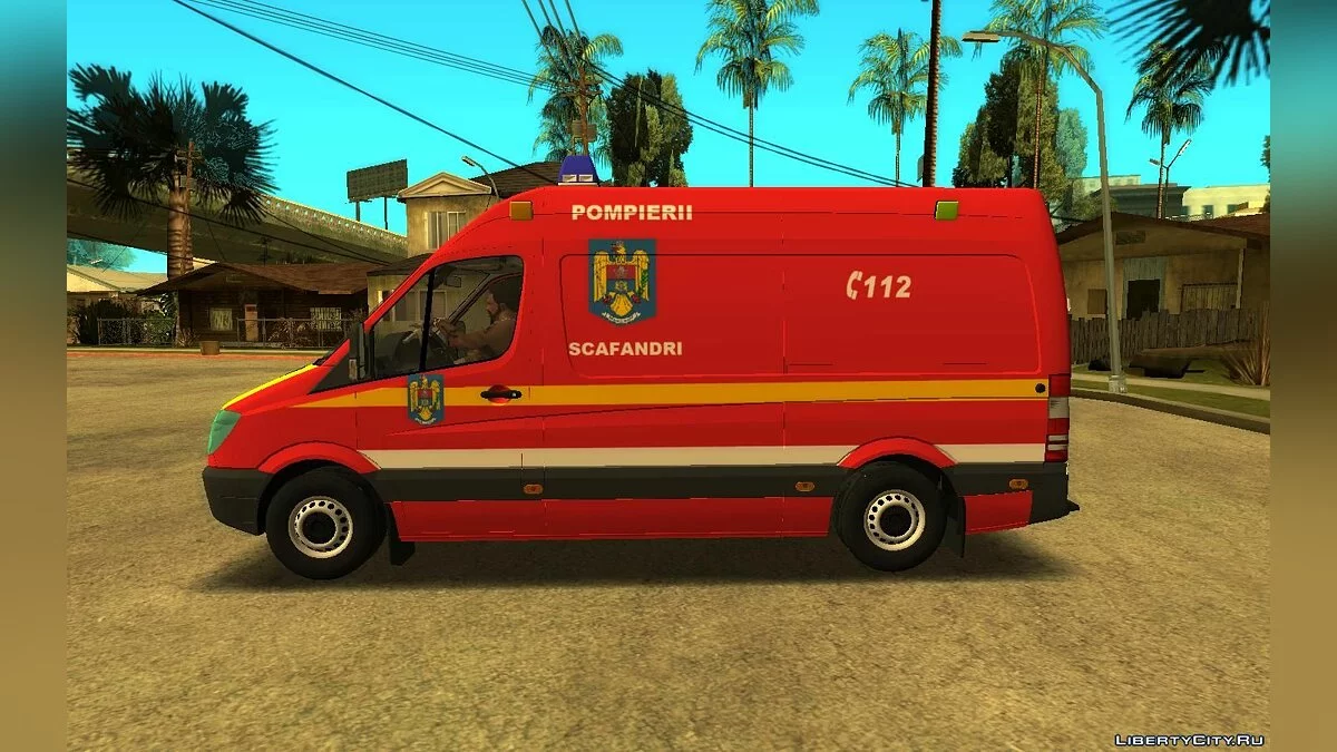 Mercedes Sprinter Emergency Divers / GTA San Andreas