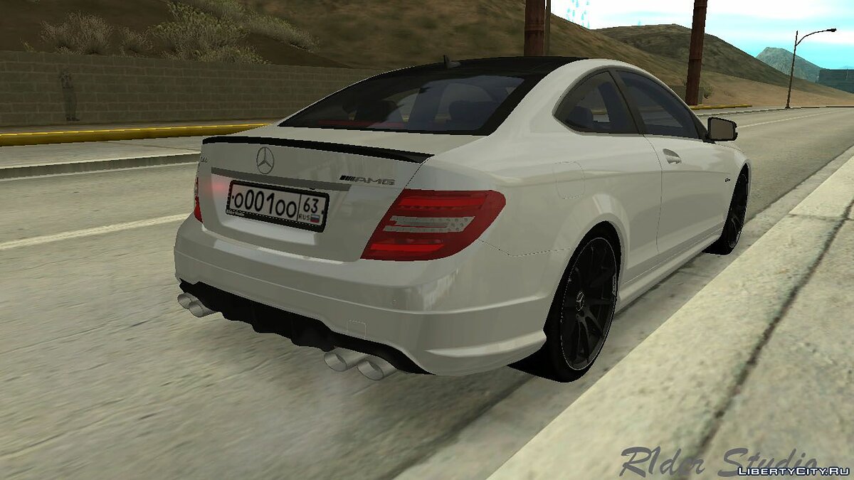 Download Mercedes-Benz C63 AMG W204 Coupe with tuning for GTA San