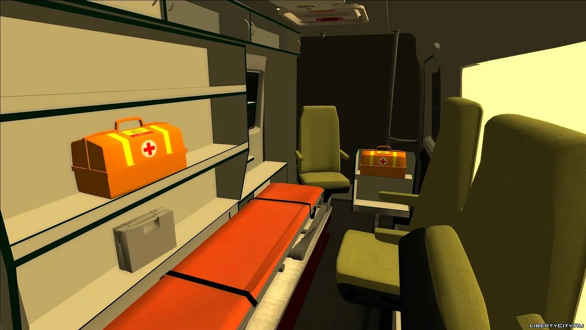 Mercedes-Benz Sprinter 312D, in "Ambulance" livery / GTA San Andreas