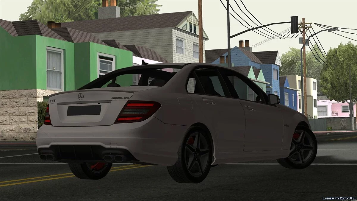 Mercedes-Benz C63 Edición Low Poly / GTA San Andreas