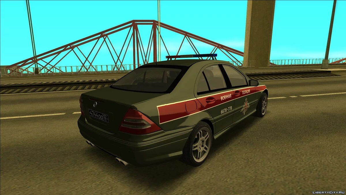 Mercedes-Benz C-Class en livrée «Police Militaire» / GTA San Andreas