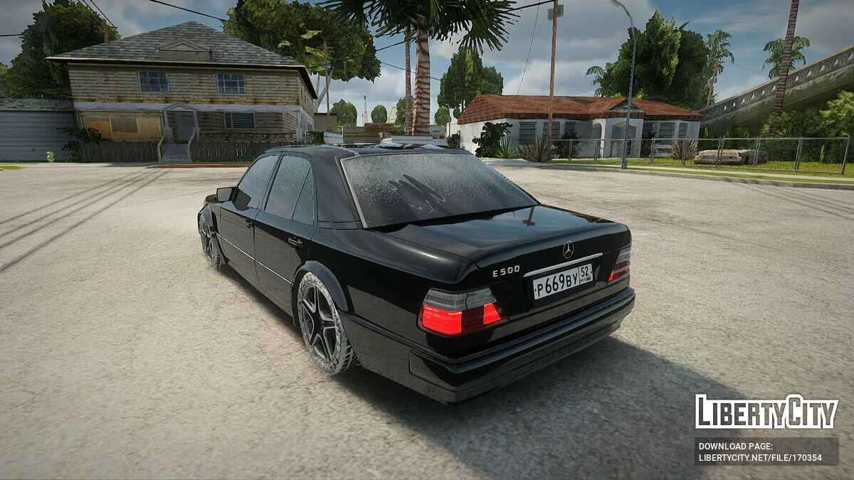 Mercedes-Benz E500 W124 Зимова версія / GTA San Andreas