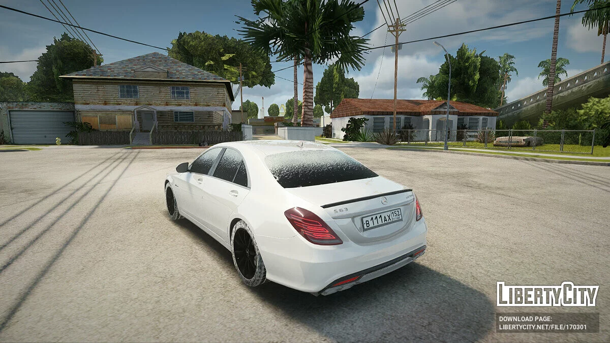 Mercedes-Benz S63 AMG Winter version / GTA San Andreas