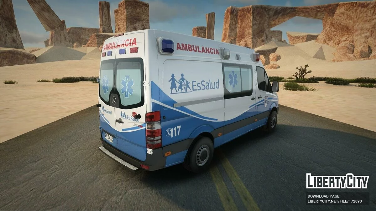 Mercedes-Benz Sprinter Ambulancia / GTA San Andreas
