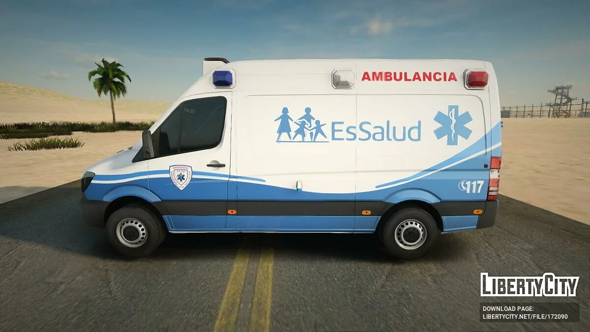 Mercedes-Benz Sprinter Ambulancia / GTA San Andreas