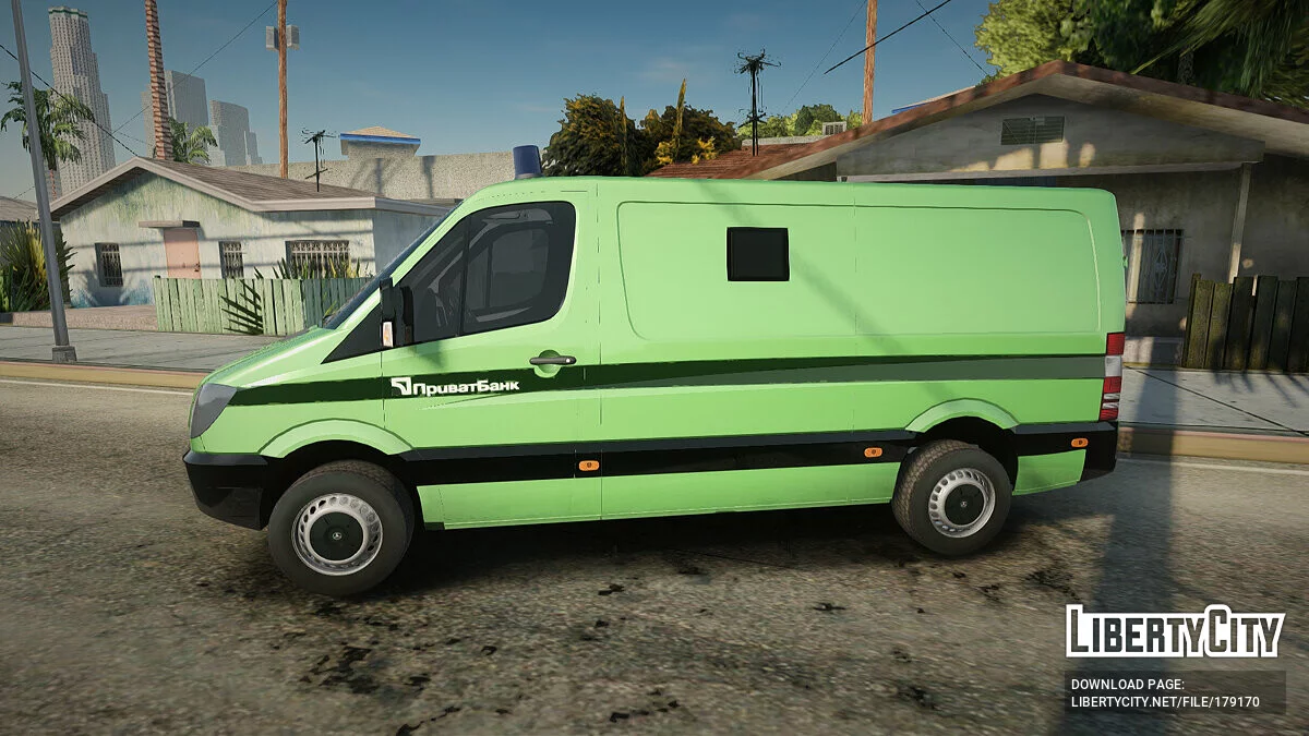 Mercedes-Benz Spinter Privat Bank / GTA San Andreas