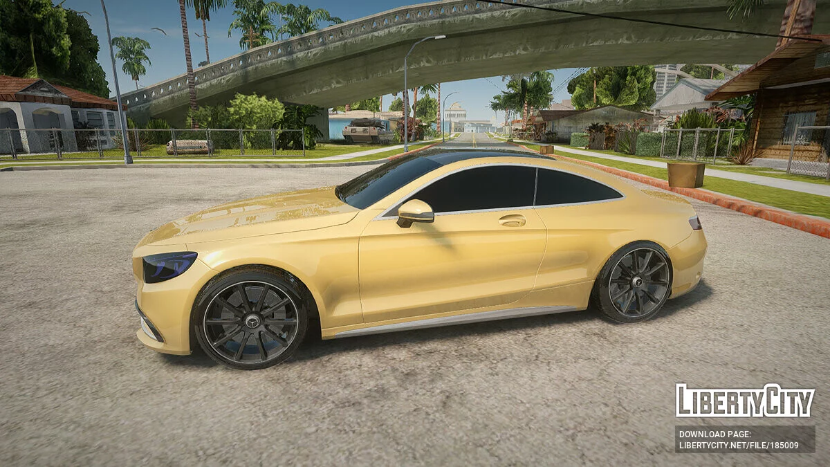 Mercedes-Benz S63 كوبيه ذهبي / جي تي إيه سان أندرياس