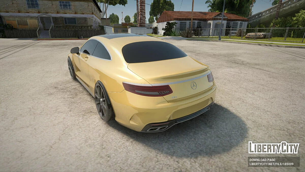 Mercedes-Benz S63 كوبيه ذهبي / جي تي إيه سان أندرياس