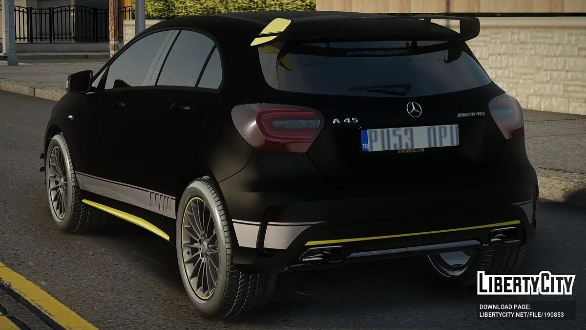 Mercedes-Benz A45 AMG Yellow Night Edition / GTA San Andreas