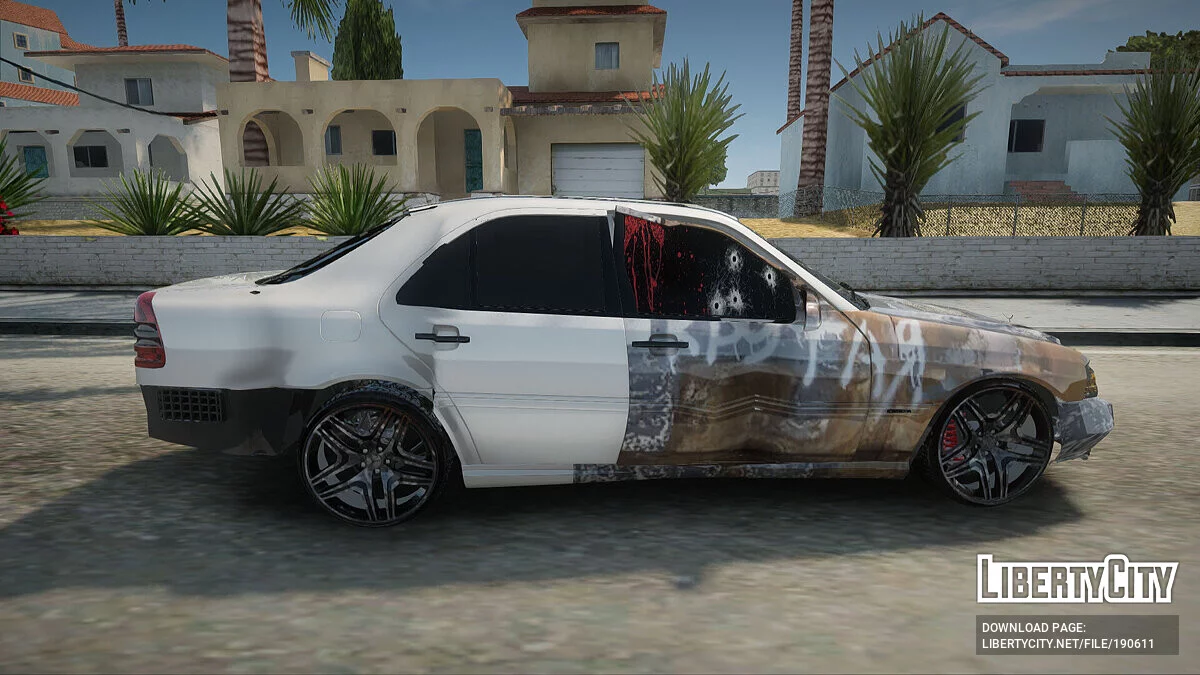 Mercedes-Benz C 43 Nach dem Brand / GTA San Andreas