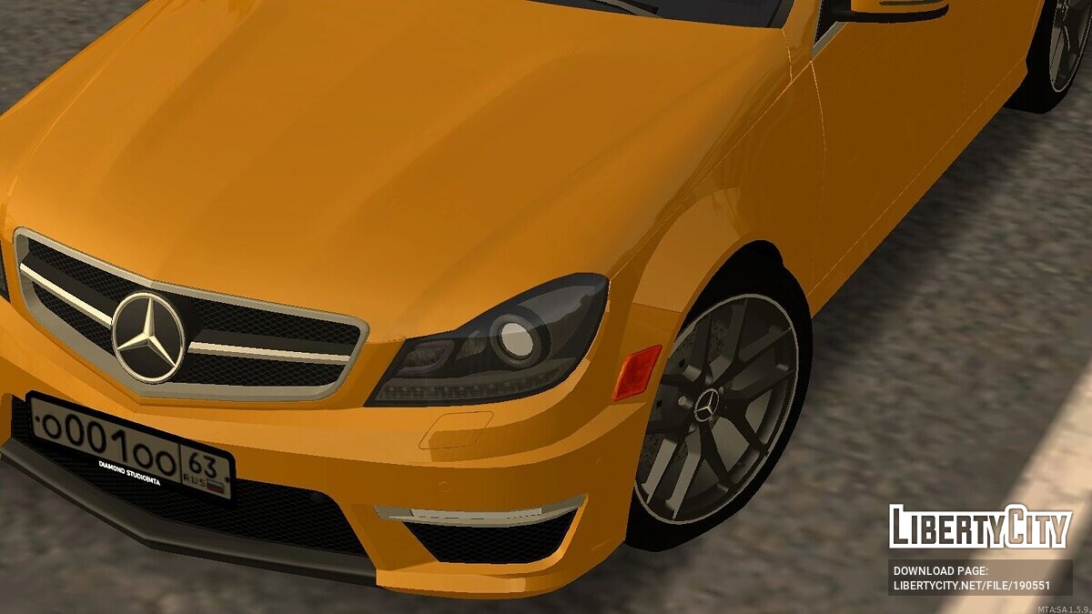 Download Mercedes-Benz C63 W204+CCD for GTA San Andreas