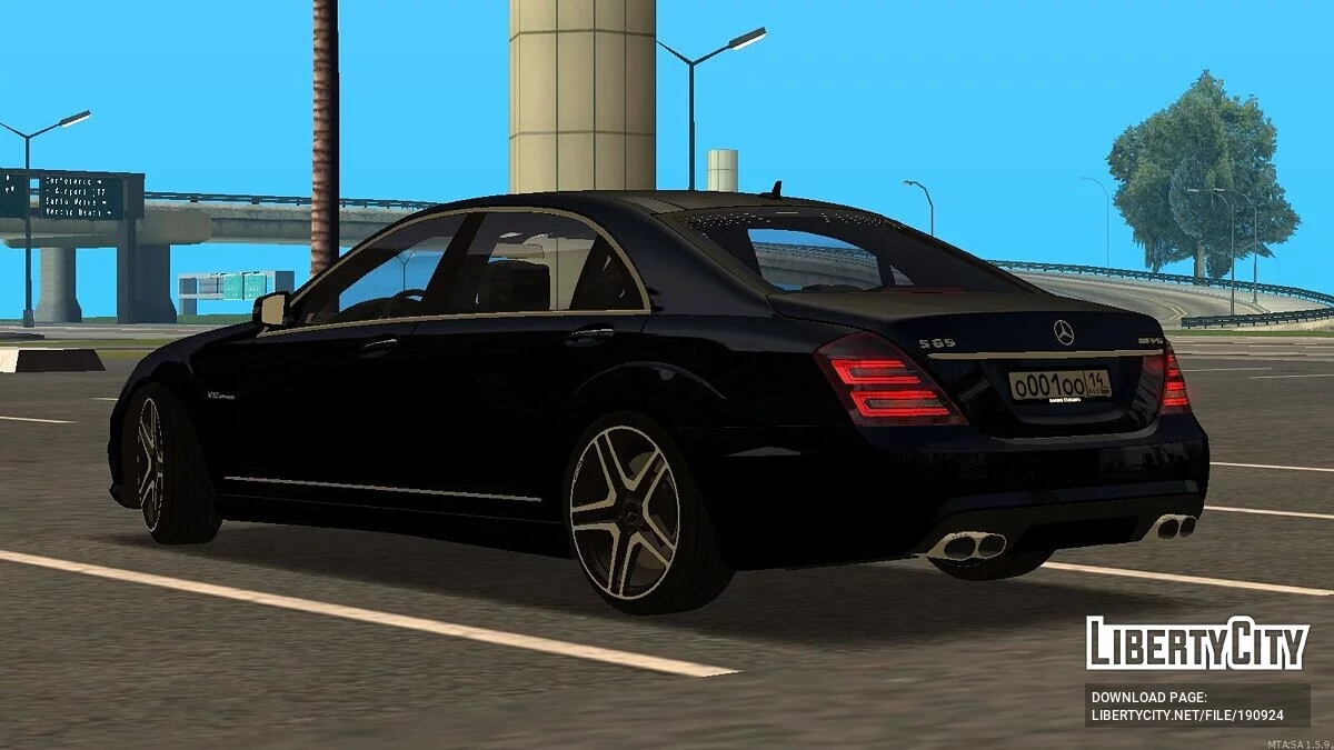 Mercedes-Benz S65 W221 AMG + CCD / GTA San Andreas