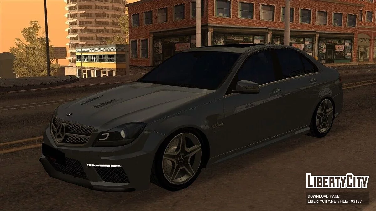 Mercedes-Benz C63 W204 4-door + CCD / GTA San Andreas