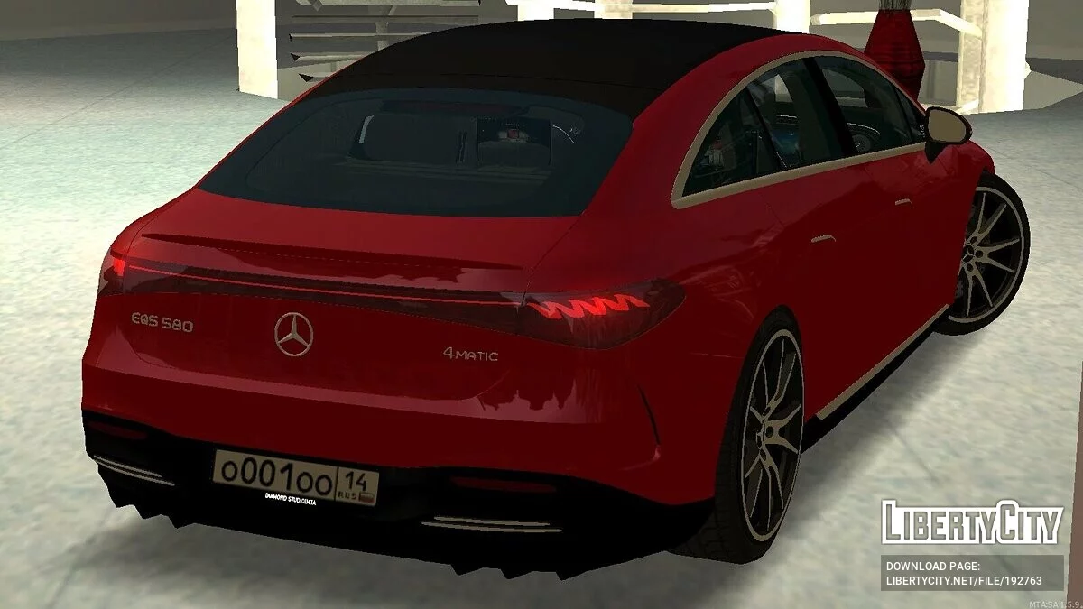 Mercedes-Benz EQS + CCD / GTA San Andreas