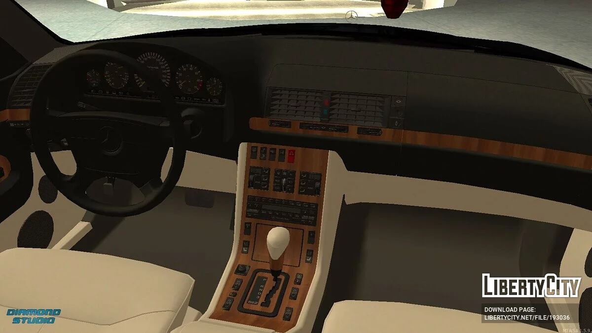Mercedes-Benz s600 W140 + CCD / GTA San Andreas