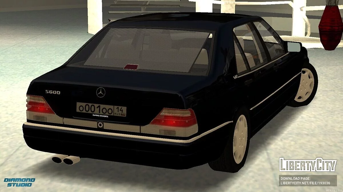 Mercedes-Benz s600 W140 + CCD / GTA San Andreas