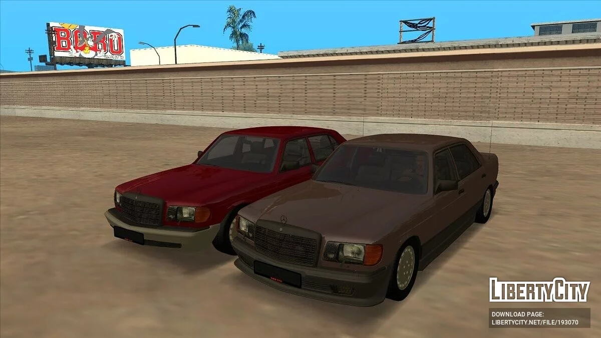 Mercedes-Benz W126 + CCD / GTA San Andreas