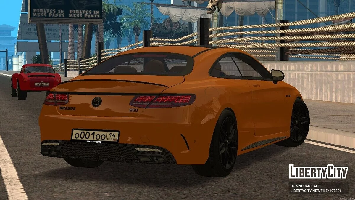 Mercedes-Benz S63 BRABUS 800 + CCD / GTA San Andreas