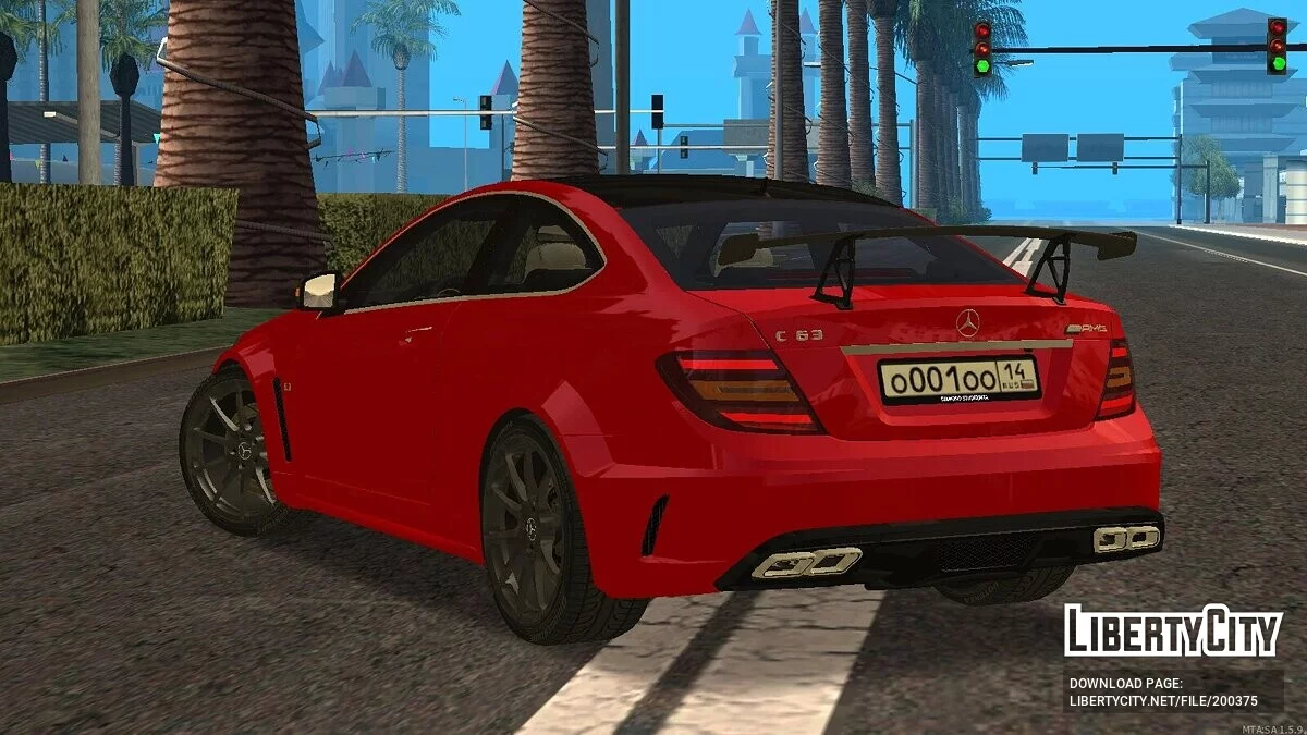 Mercedes-Benz C63 AMG + CCD / GTA San Andreas
