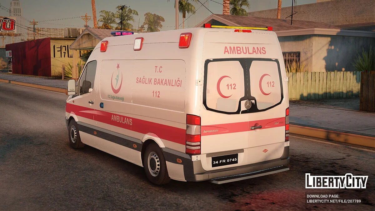 Mercedes-Benz Sprinter Turkish Ambulance / GTA San Andreas