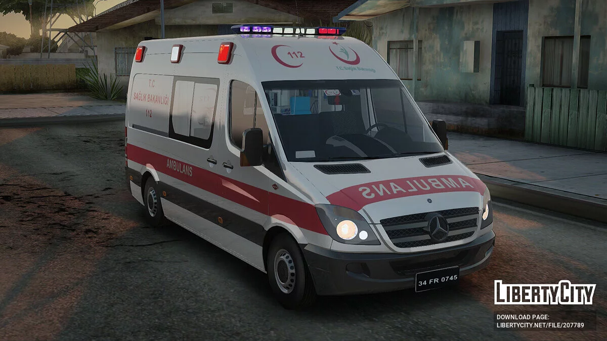 Mercedes-Benz Sprinter Turkish Ambulance / GTA San Andreas
