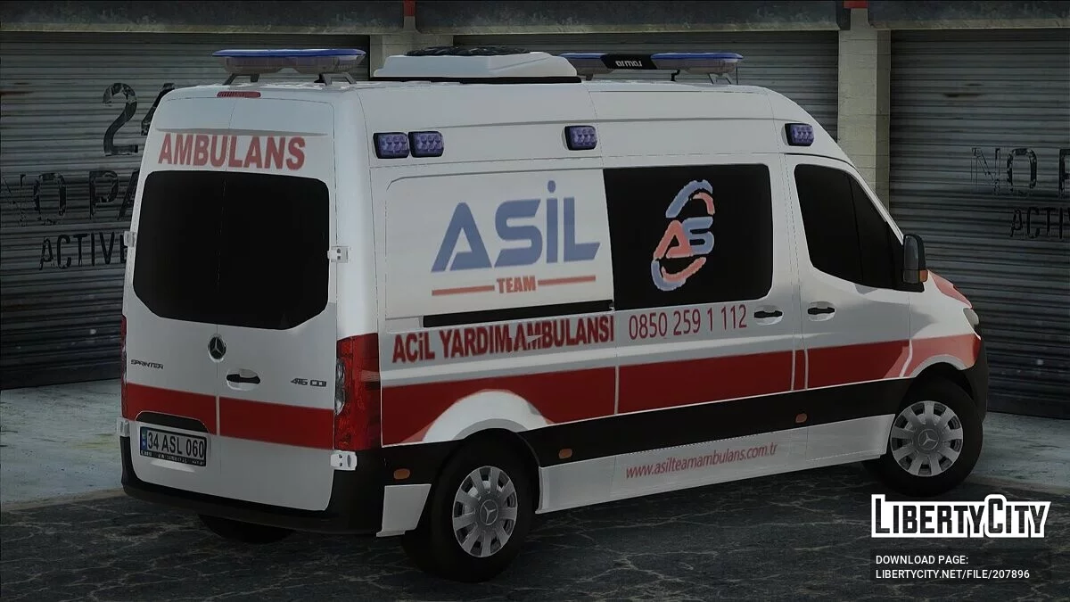 Mercedes-Benz Sprinter - Швидка Допомога / GTA San Andreas
