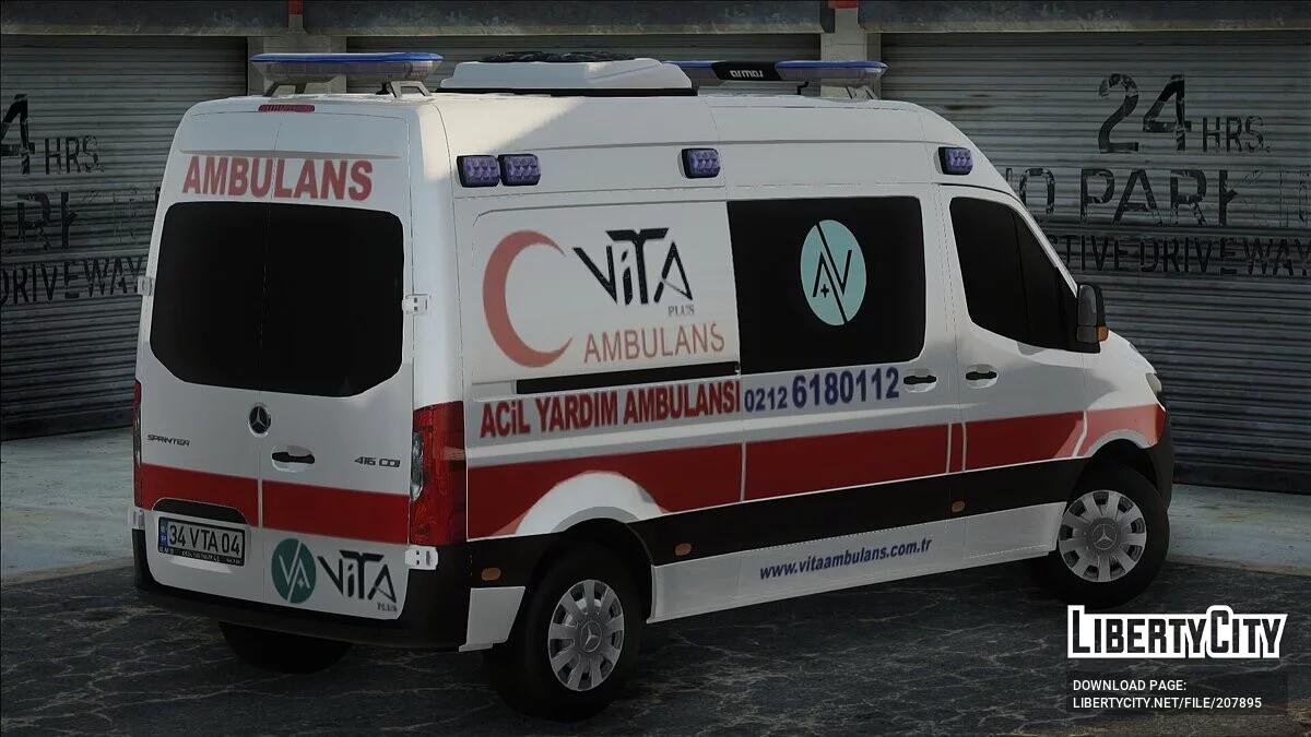 梅赛德斯-奔驰Sprinter Vita - 急救 / GTA San Andreas