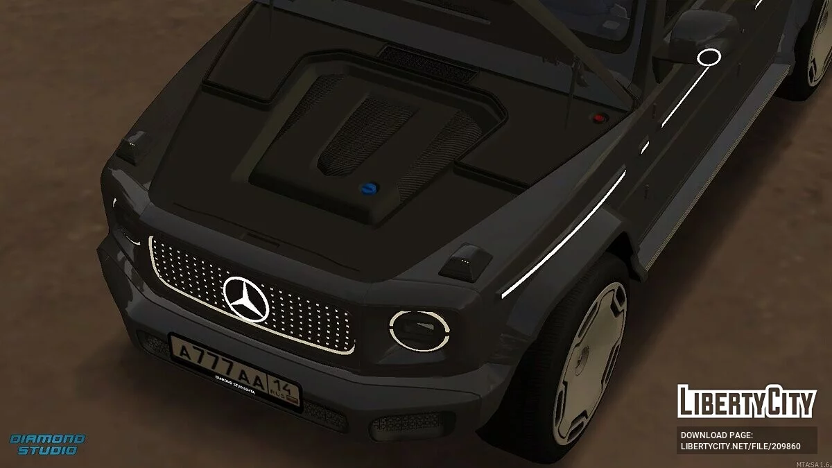 Mercedes-Benz EQG + CCD / GTA San Andreas
