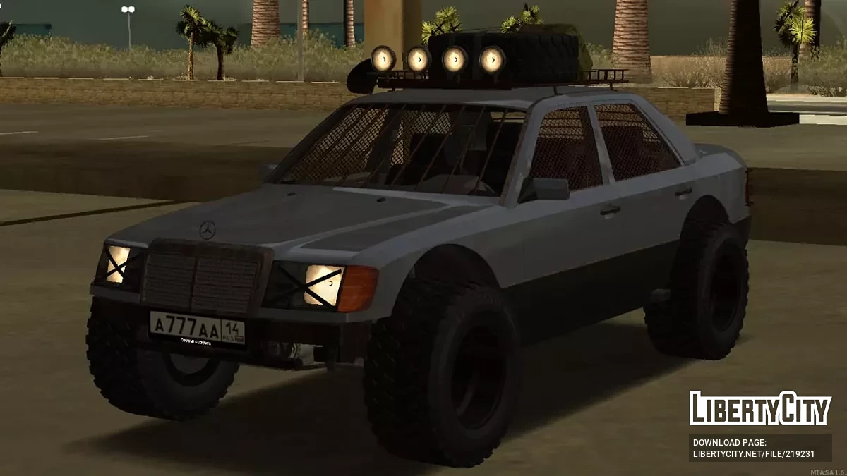 Mercedes-Benz W124 500E + CCD / GTA San Andreas