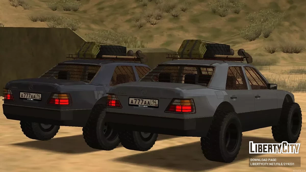 Mercedes-Benz W124 500E + CCD / GTA San Andreas