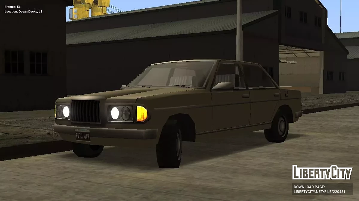 Admiral 300D W123 (Mercedes-Benz) / GTA San Andreas