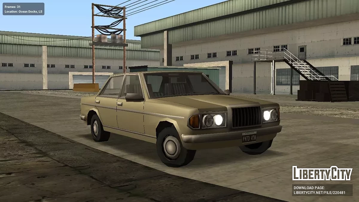 Admiral 300D W123 (Mercedes-Benz) / GTA San Andreas