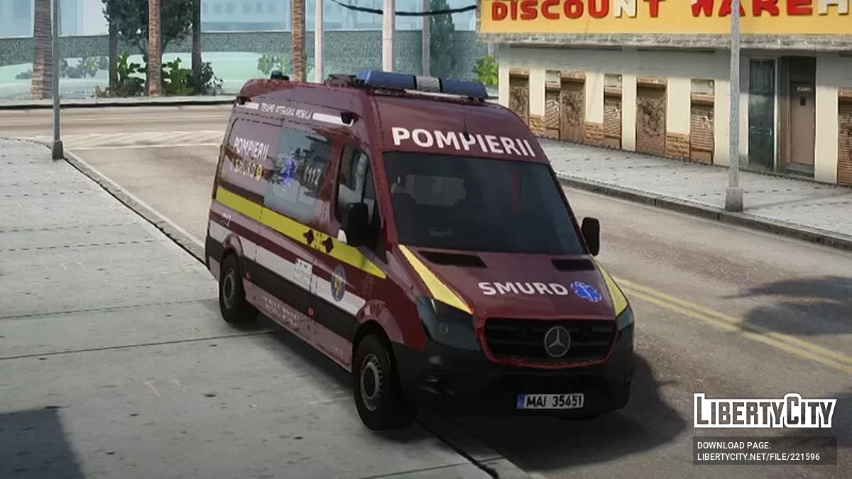 Mercedes-Benz Sprinter W906 Romanian Ambulance / GTA San Andreas