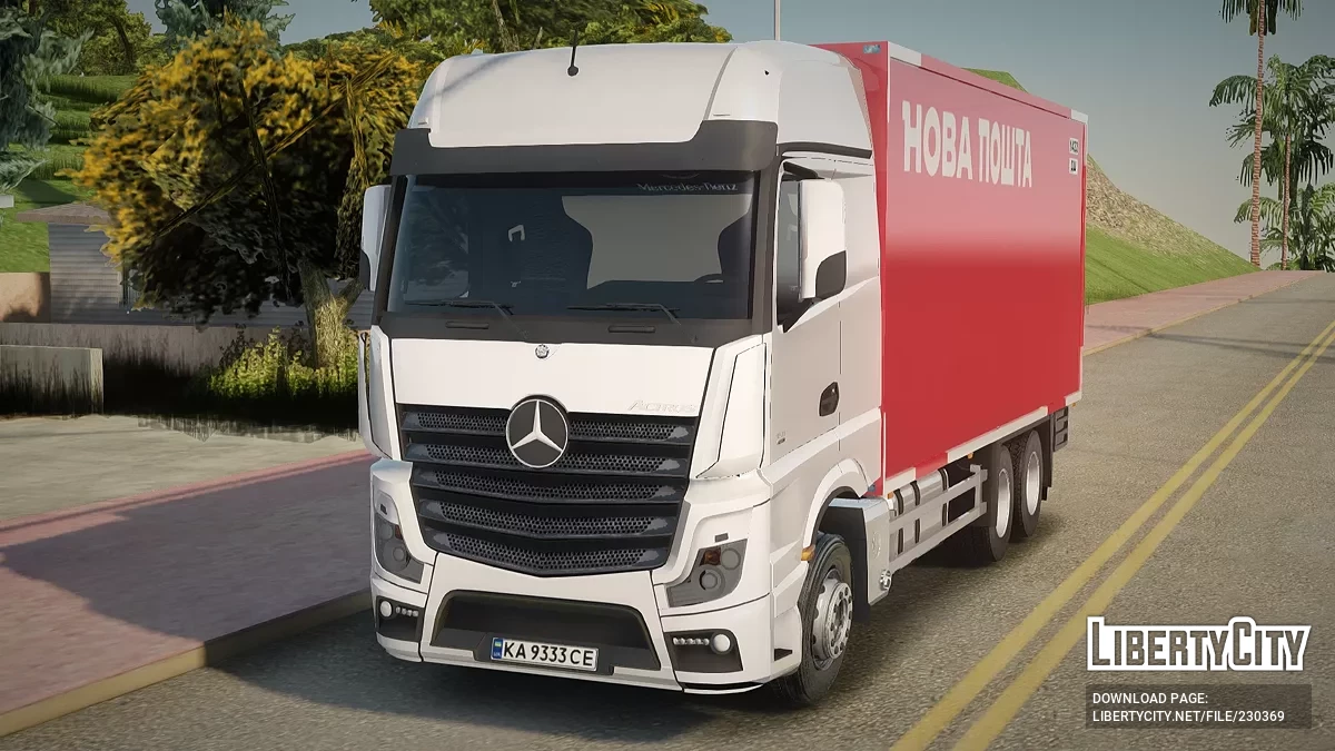 Mercedes-Benz Actros MP4 Нова Пошта / GTA San Andreas