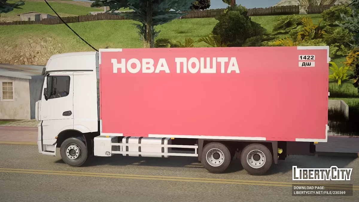 Mercedes-Benz Actros MP4 Нова Пошта / GTA San Andreas
