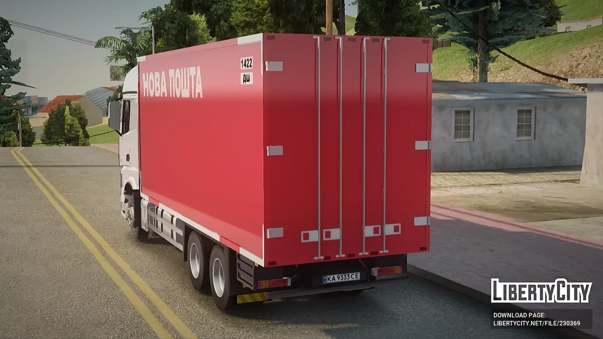 Mercedes-Benz Actros MP4 Нова Пошта / GTA San Andreas