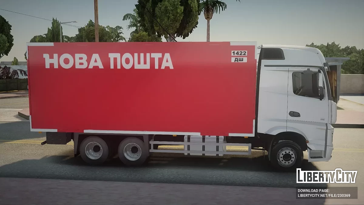 Mercedes-Benz Actros MP4 Нова Пошта / GTA San Andreas
