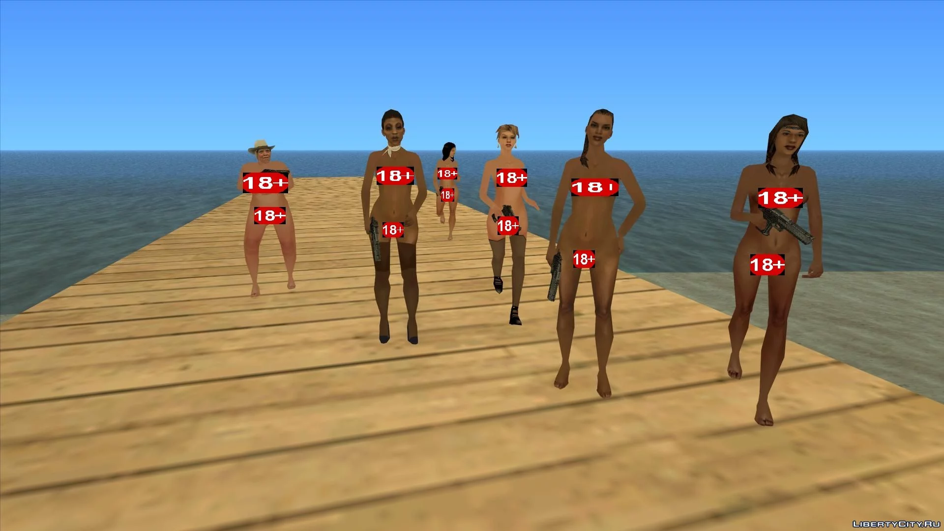 ru nudist 07 Nude Girl Peds Mod (Naked Girls) 18+ for GTA San Andreas