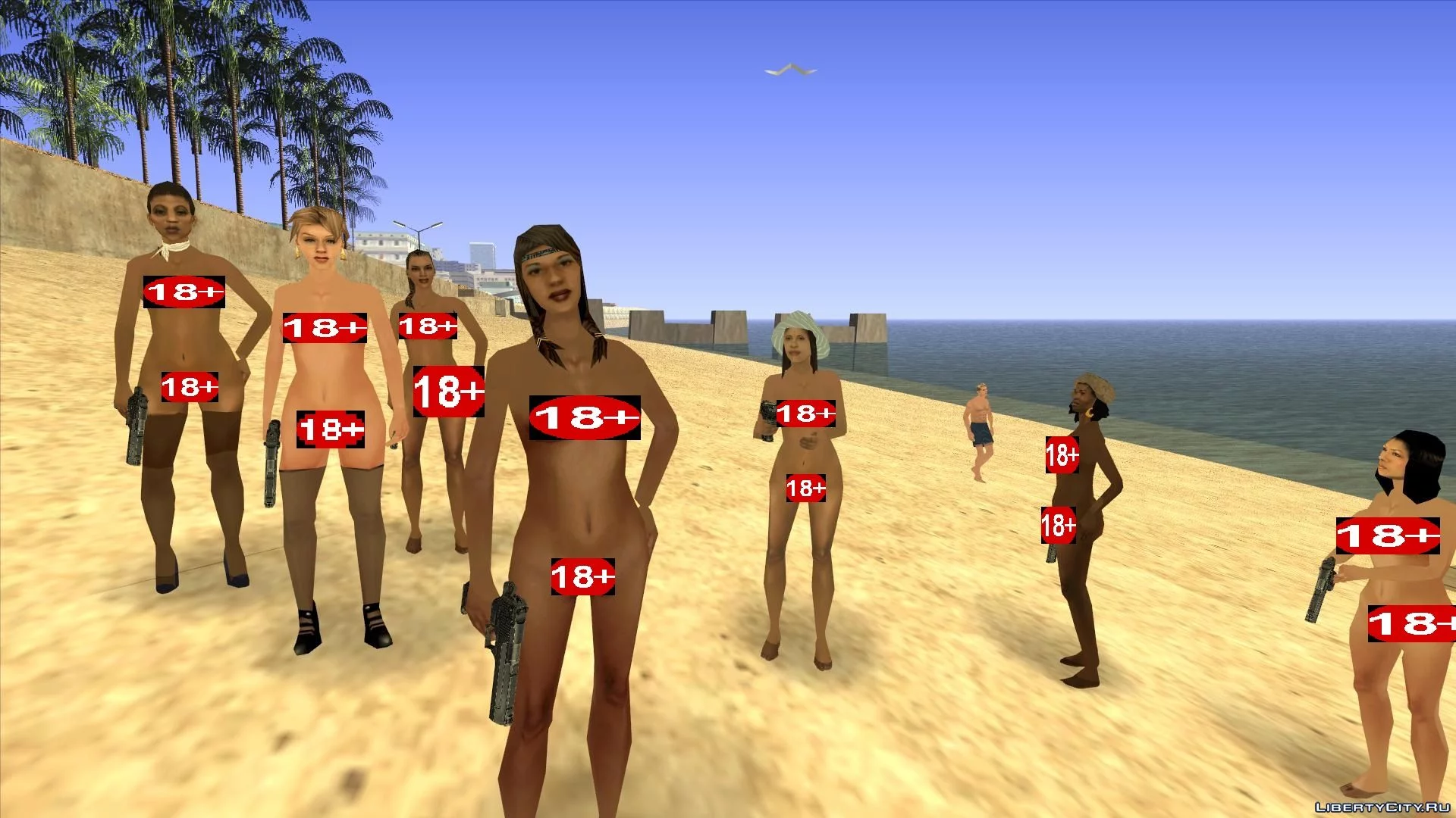 ru nudist 21" Nude Girl Peds Mod (Naked Girls) 18+ for GTA San Andreas