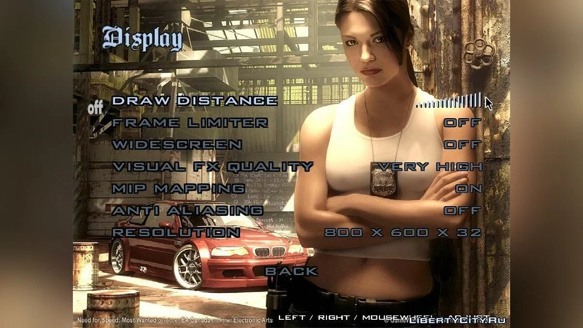 New Menu in Need For Speed Style / GTA San Andreas