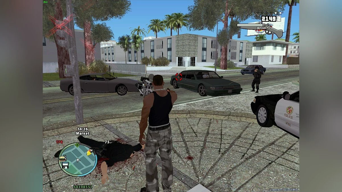 IV2SA HUD 1.0 / GTA San Andreas