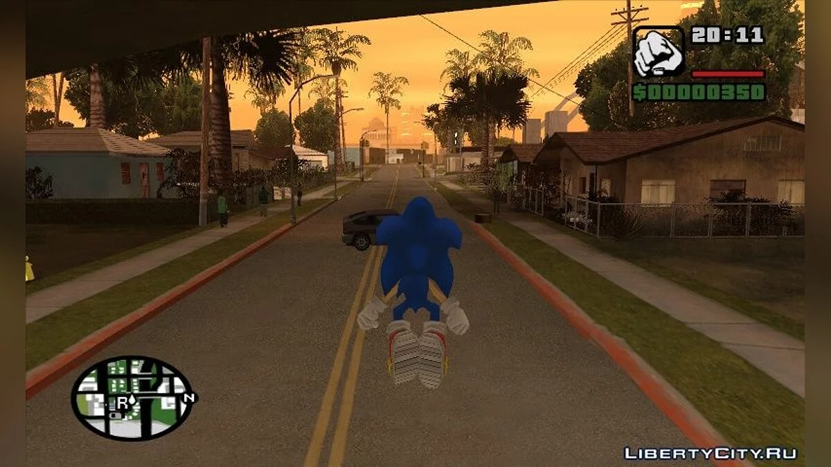 Sonic mod/Соник еж в СА / GTA San Andreas