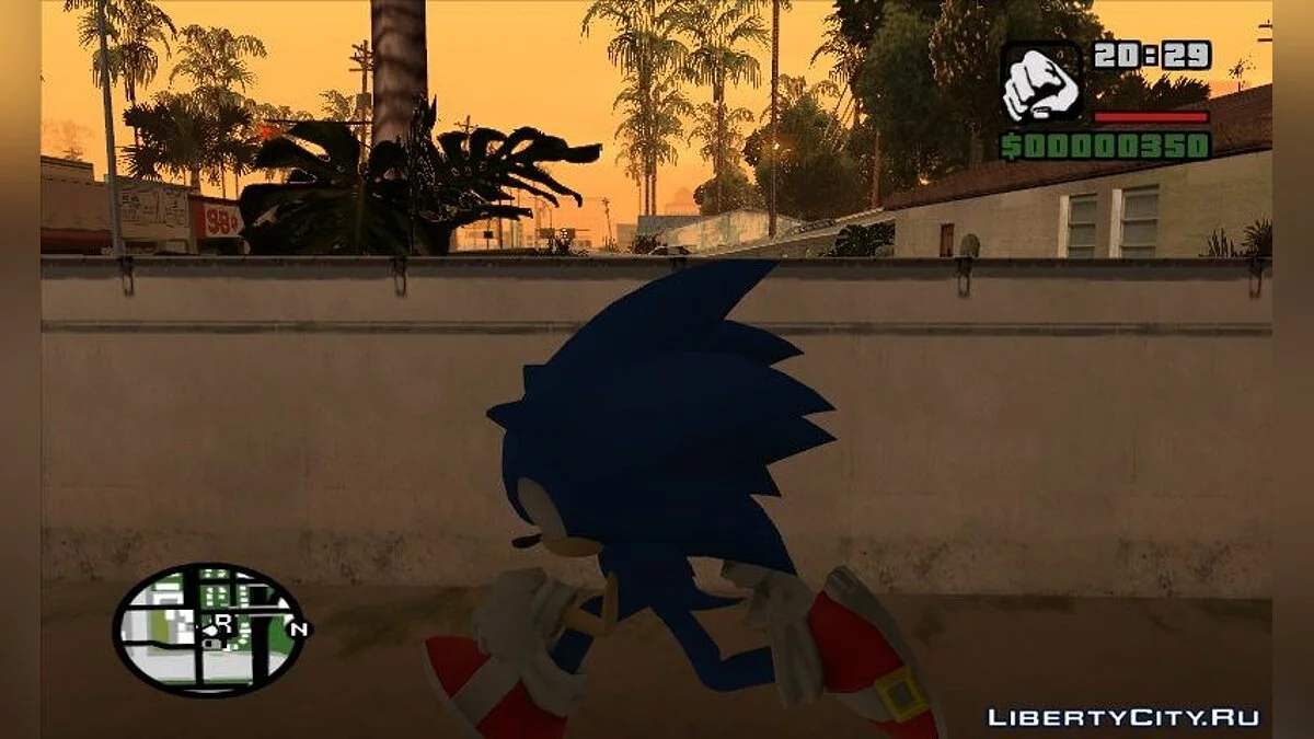 Sonic mod/Соник еж в СА / GTA San Andreas