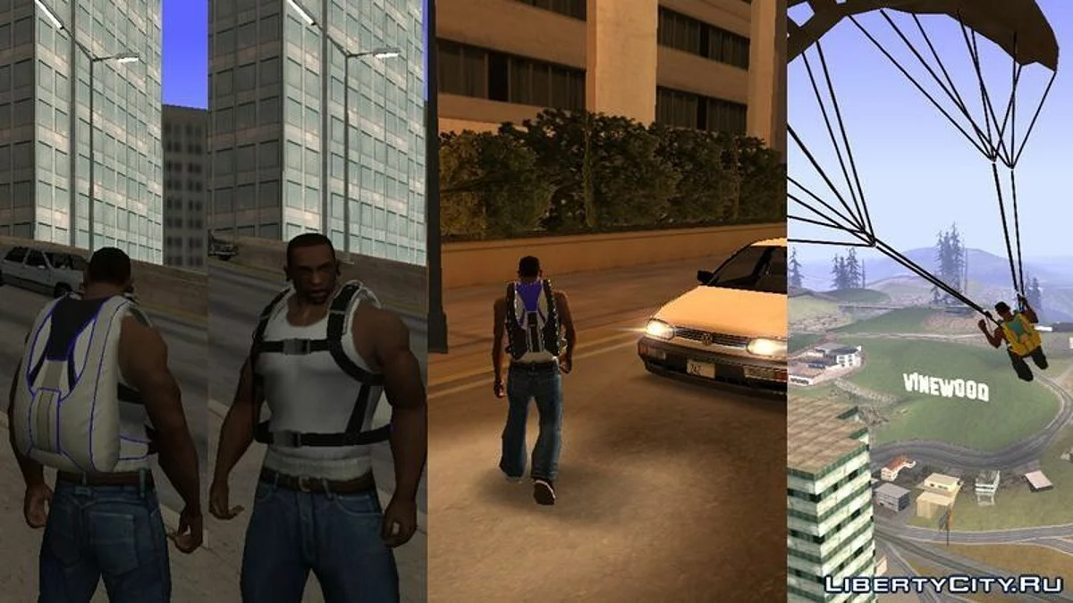 V до SA Парашутний Пак V2 / GTA San Andreas