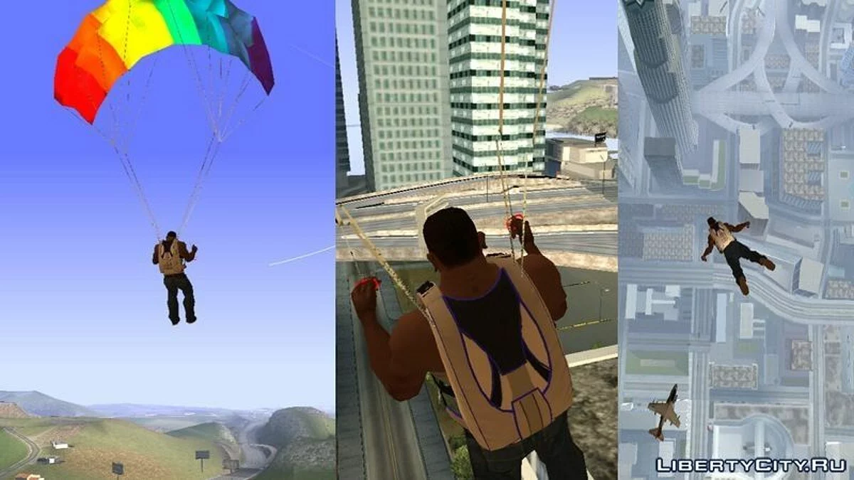 V до SA Парашутний Пак V2 / GTA San Andreas