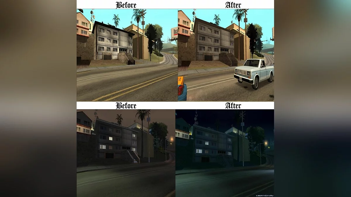 Correcciones de Color de Vértice + Mejoras / GTA San Andreas