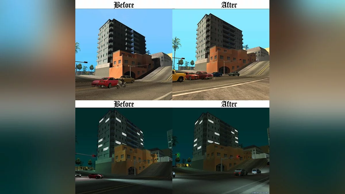 Correcciones de Color de Vértice + Mejoras / GTA San Andreas