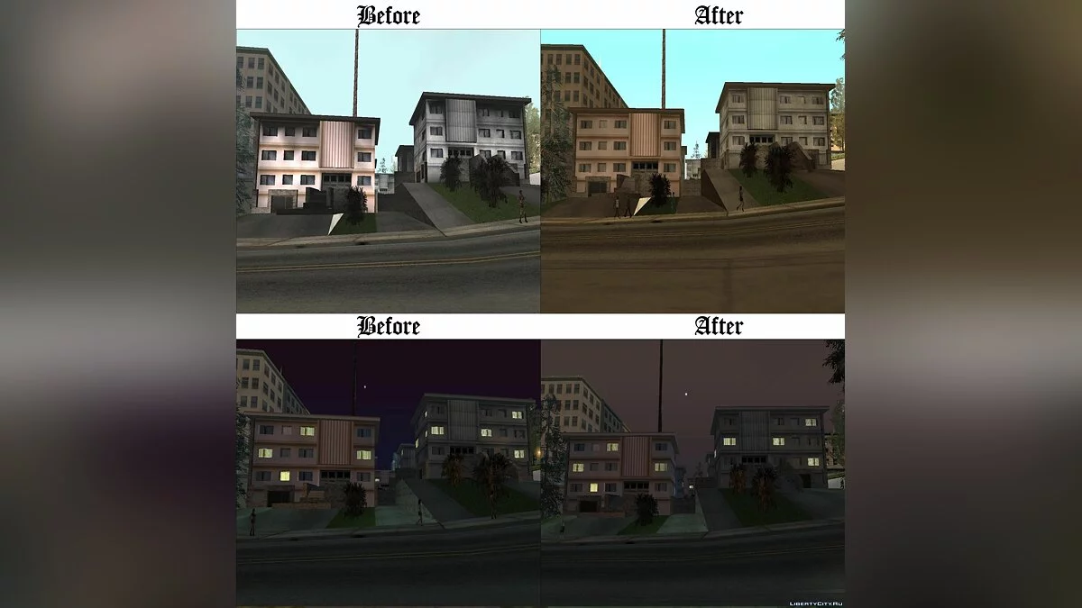 Correcciones de Color de Vértice + Mejoras / GTA San Andreas