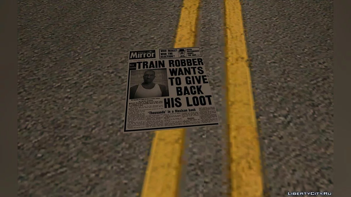 Periódicos en las calles para GTA SA / GTA San Andreas
